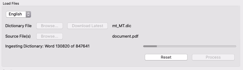 Ingesting document words