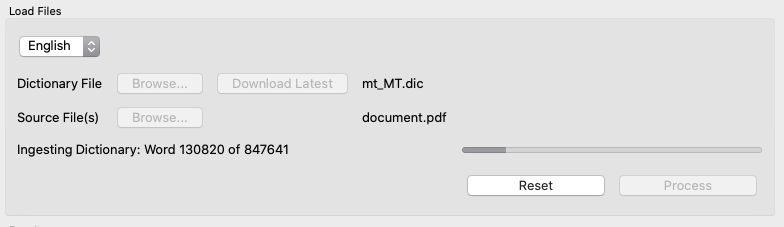 Ingesting document words